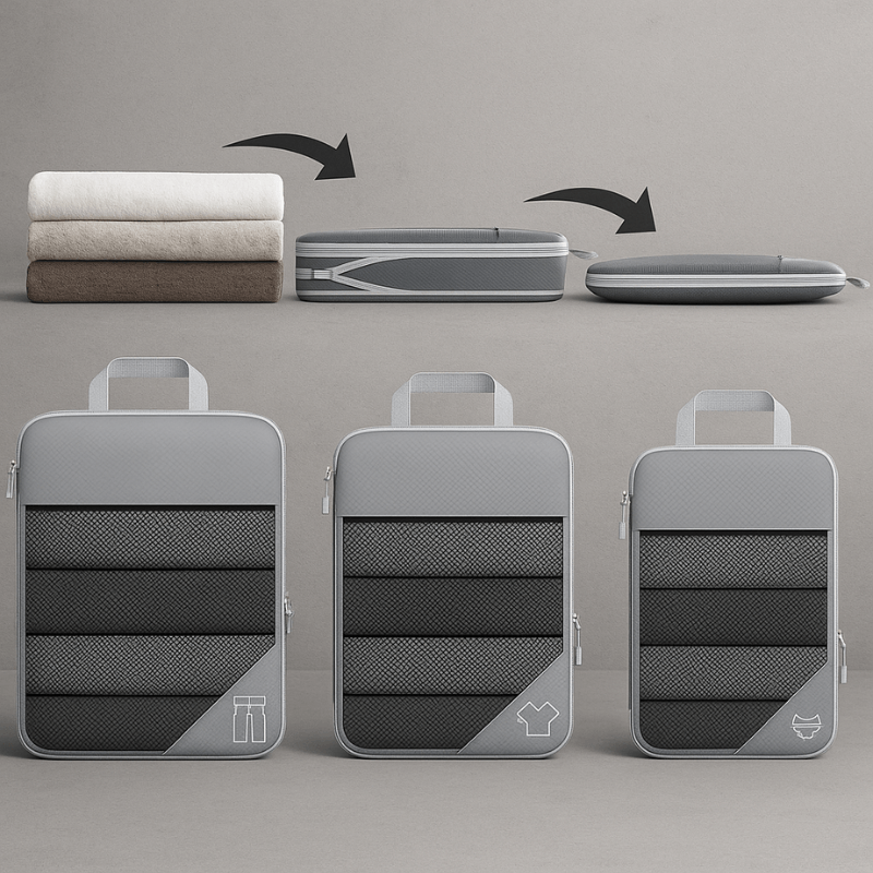 Traveluxe™ 6PCS Compression Packing Cubes