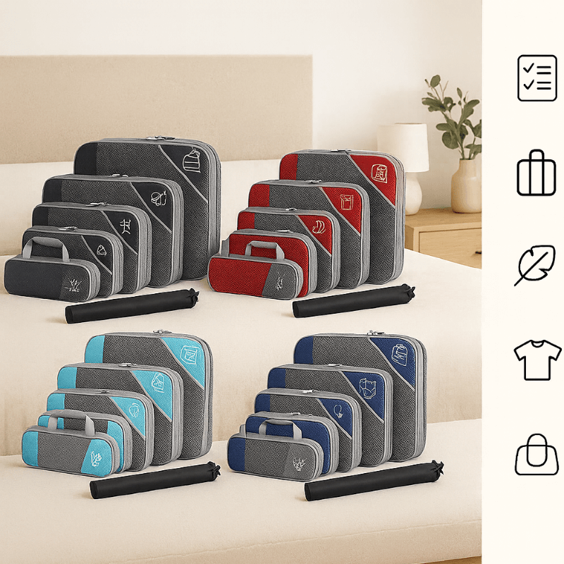 Traveluxe™ 6PCS Compression Packing Cubes