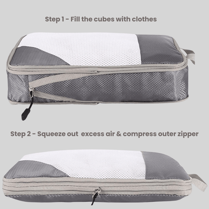 Traveluxe™ 6PCS Compression Packing Cubes