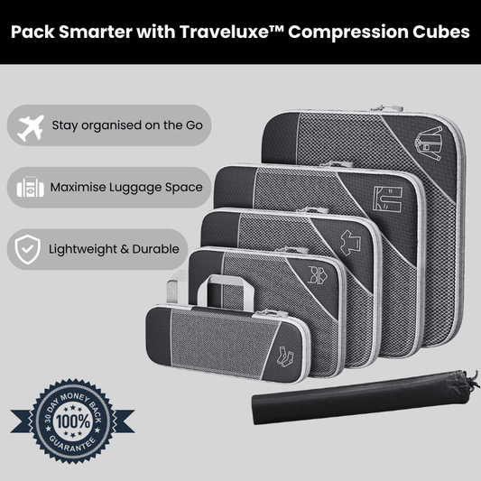 Traveluxe™ 6PCS Compression Packing Cubes